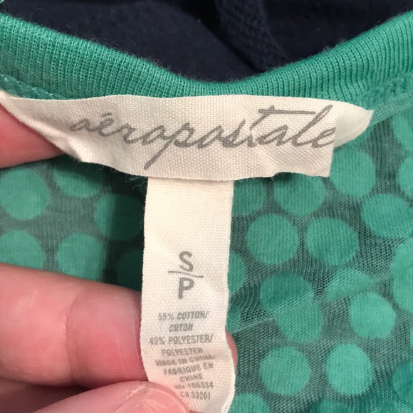 Aeropostale semi sheer babydoll top - Picture 3 of 3